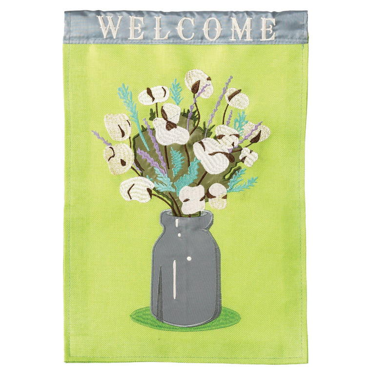 Southern Cotton Welcome Burlap