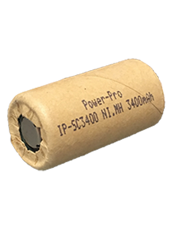 IP Power Sub C Ni-Mh 3400mAh 1.2V Flat Top Battery