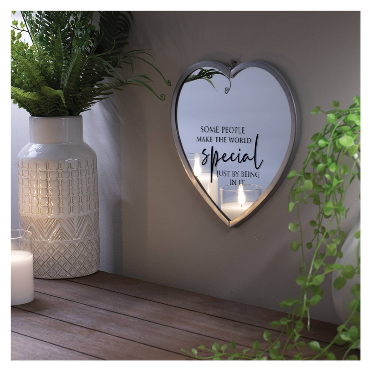 Heart Mirror Some People Make Med Silver