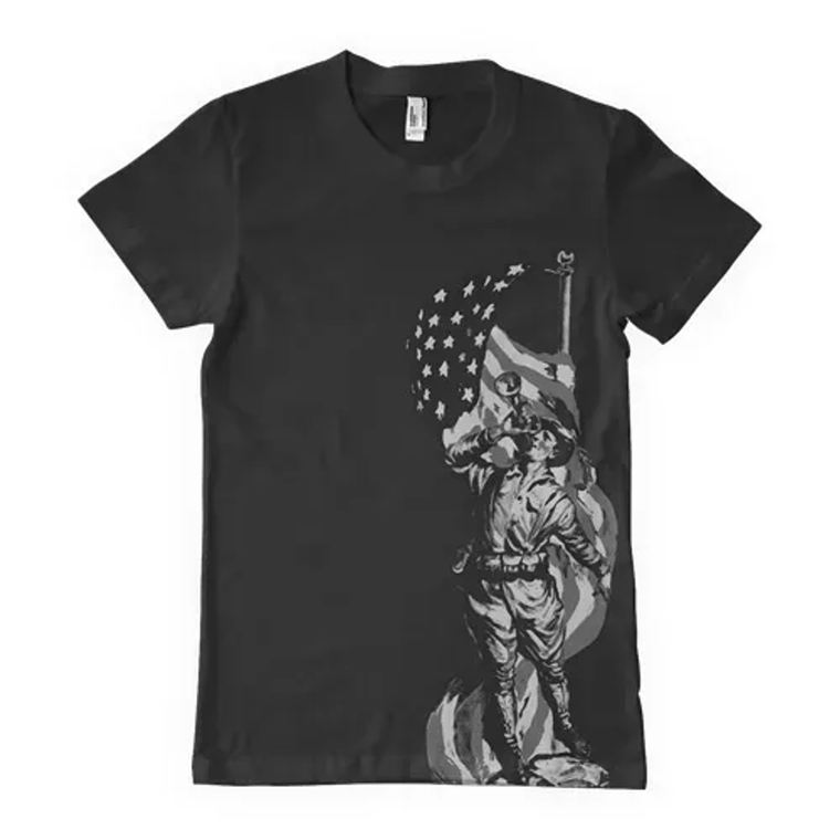 An American Patriot Men's T-Shirt Black