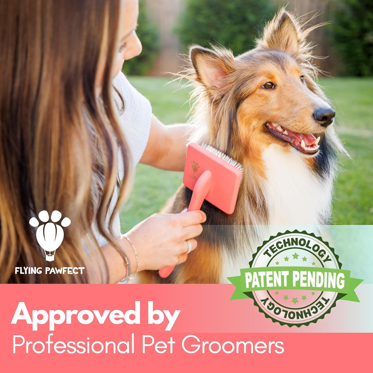 Flat Coral Pet Slicker Brush