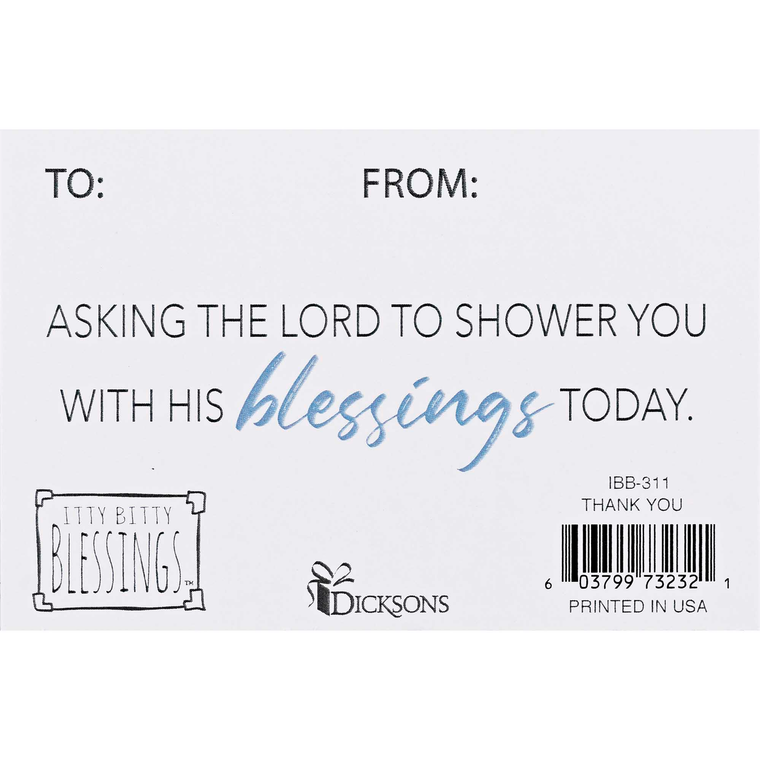 Itty Bitty Card Thank You Asking The