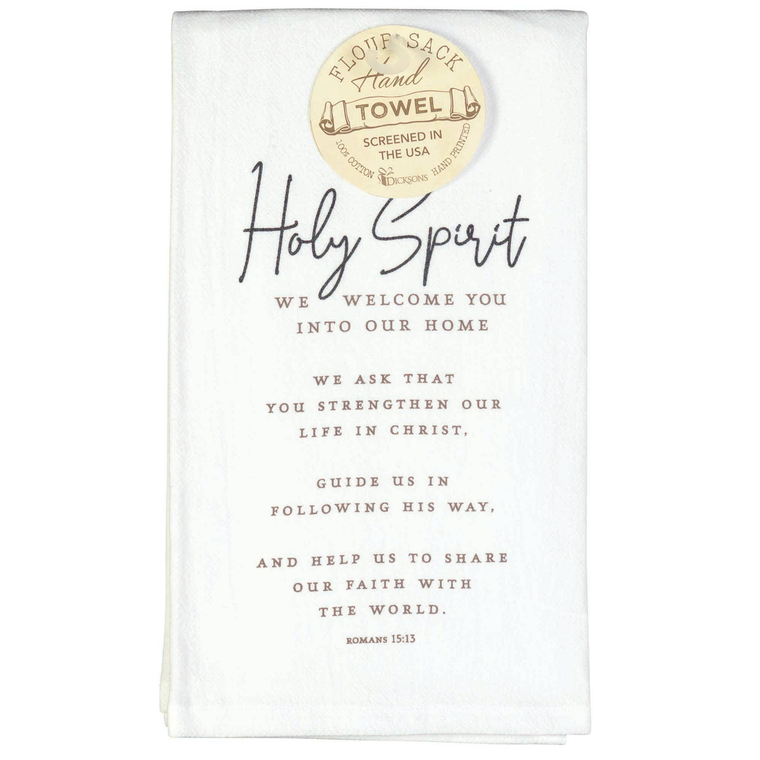 Towel Floursack Holy Spirit We Welcome