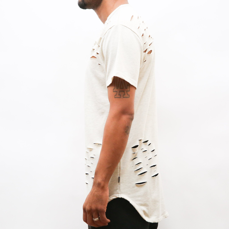 SAND SCISSOR DISTRESSED TEE