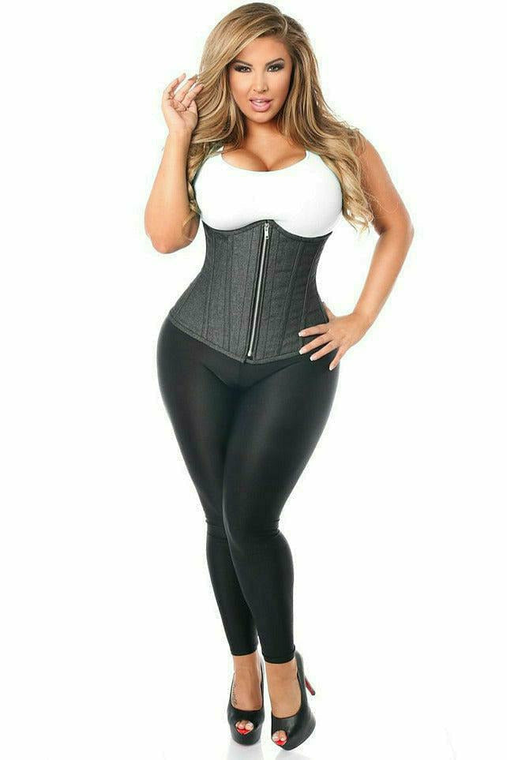Top Drawer Steel Boned Underbust Corset with Zipper