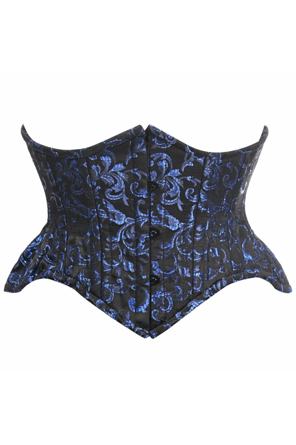 Top Drawer Brocade Double Steel Boned Mini Cincher Corset