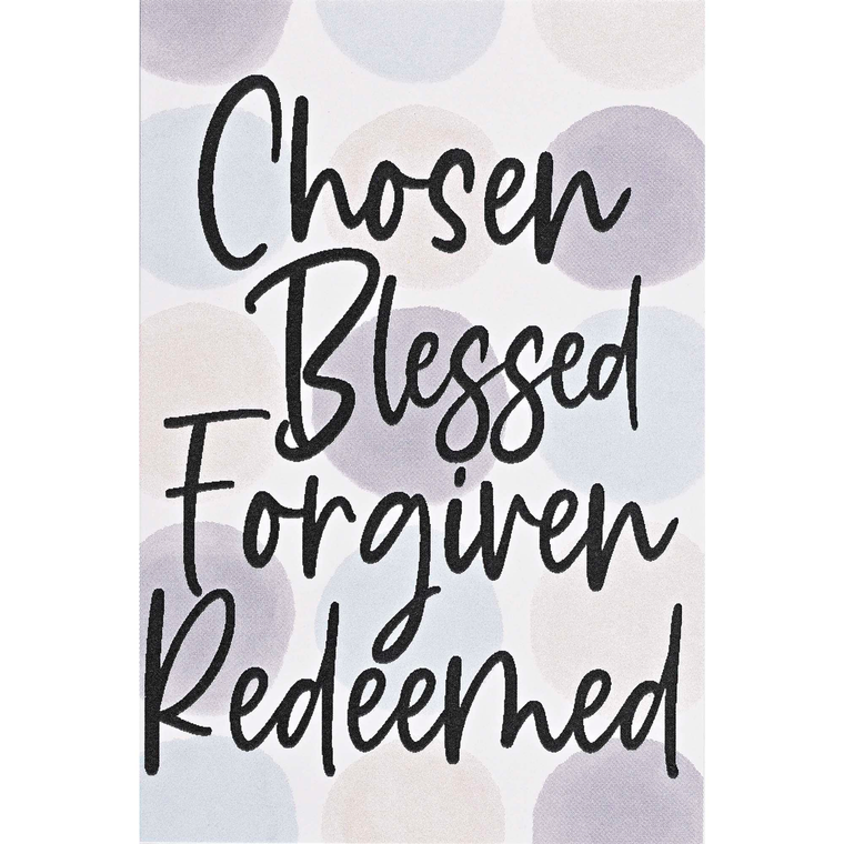 Itty Bitty Card Chosen Blessed Forgiven