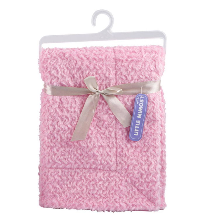 Blue 2 Piece Bordered Box 100% Polyester Bath Mat Set