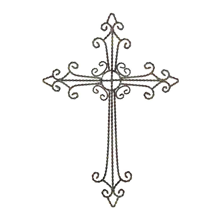 Wall Cross Antique Metal