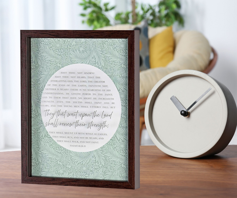Framed Wall Art But They That Wait Upon