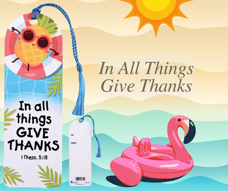 Tassel Bookmark In All Things Give
