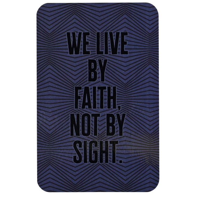 Pocketcard We Live By Faith Not By Sight