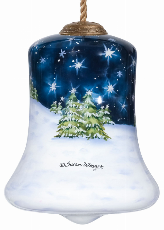 Love Angels Hand Painted Glass Ornament
