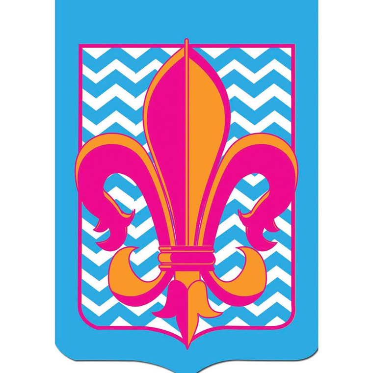 Garden, Chevron Fleur De Lis