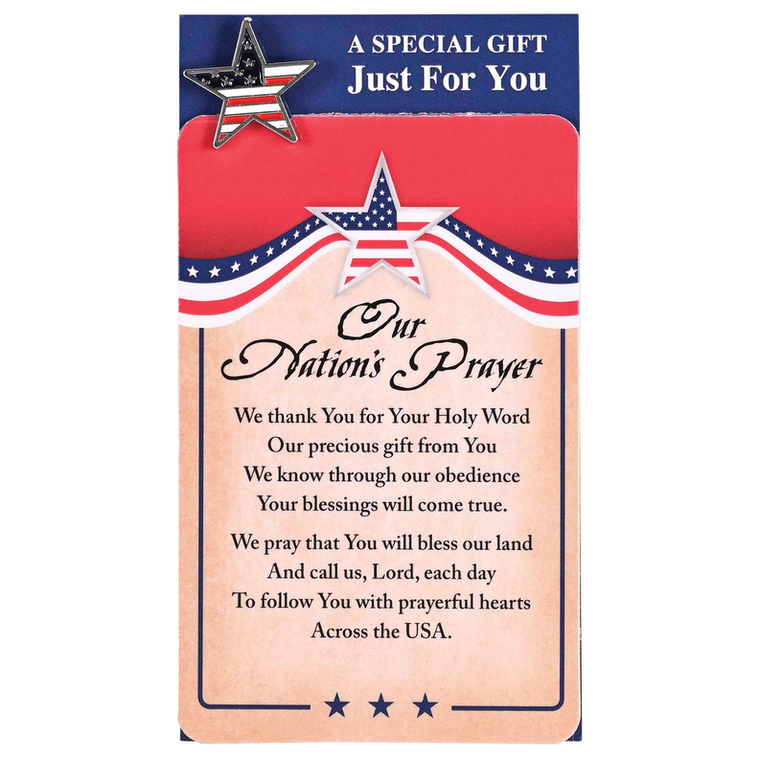 Pocketcard/Pin Star Our Nations Prayer