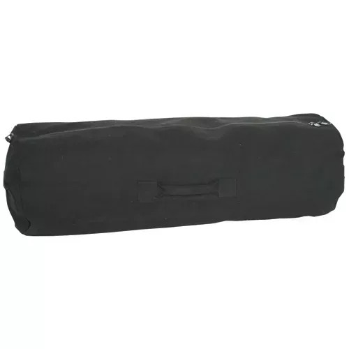 GI Style Zippered Duffle Bag - Black