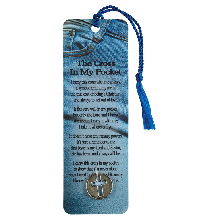 Tassel Coin Bookmark Cross In My Pocket