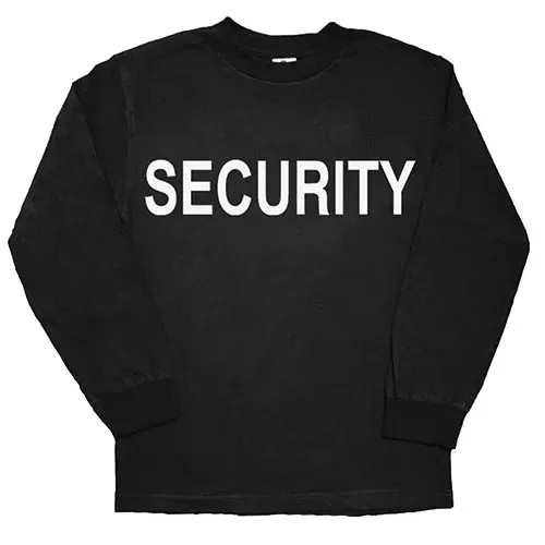 Security Long Sleeve T-Shirt Black