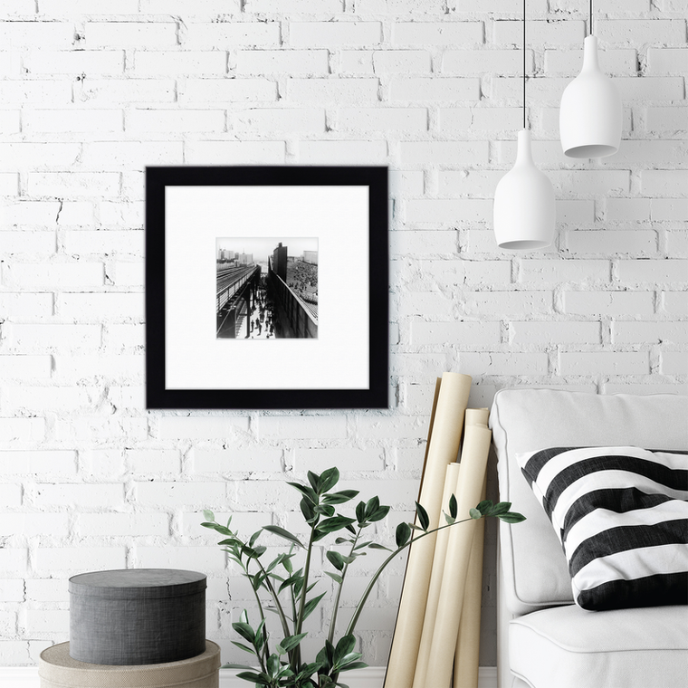 Courtside Market Elevated Railroads Framed Art