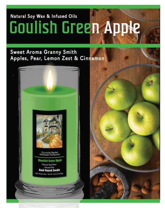 Courtside Market Haunted Patch Status Candle Glass