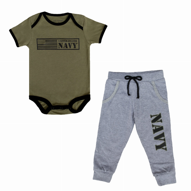 Navy Baby Jogger Set (2 Pieces)