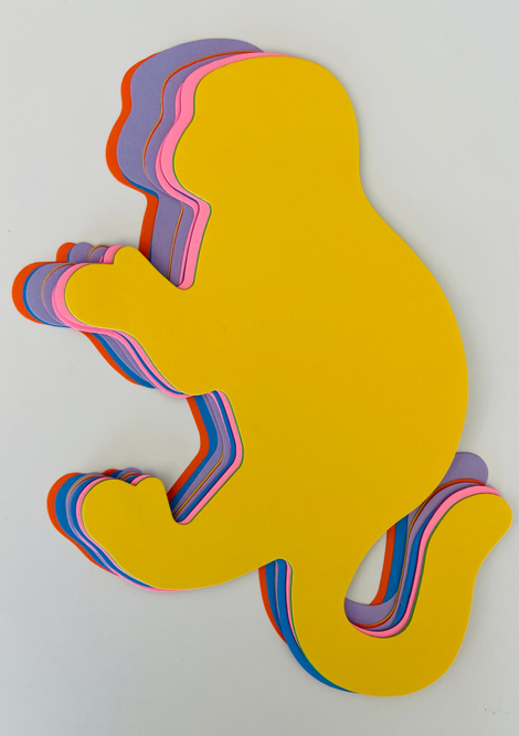 Monkey  Assorted Color Super Cut-Outs