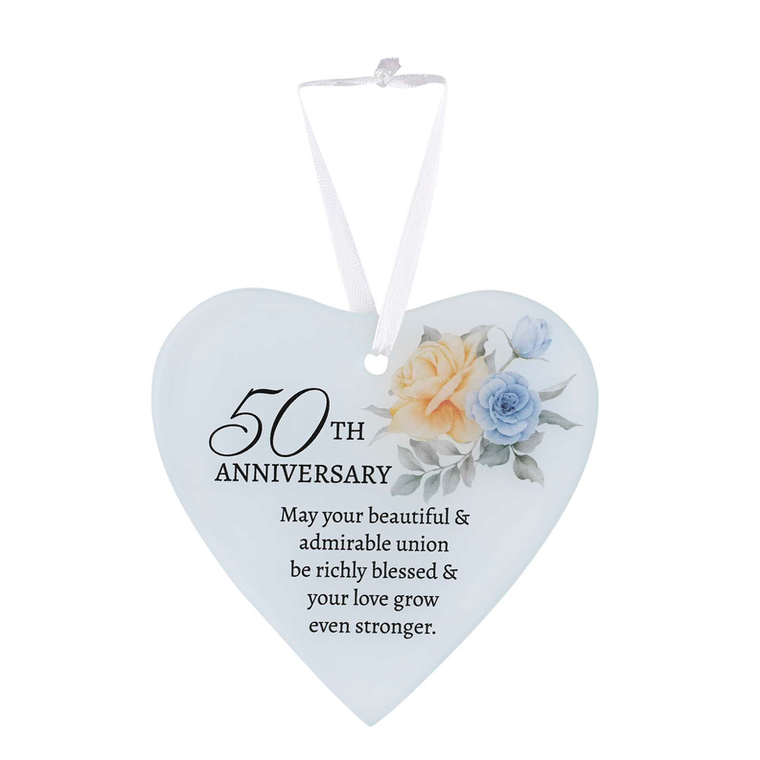 Glass Ornament 50th Anniversary
