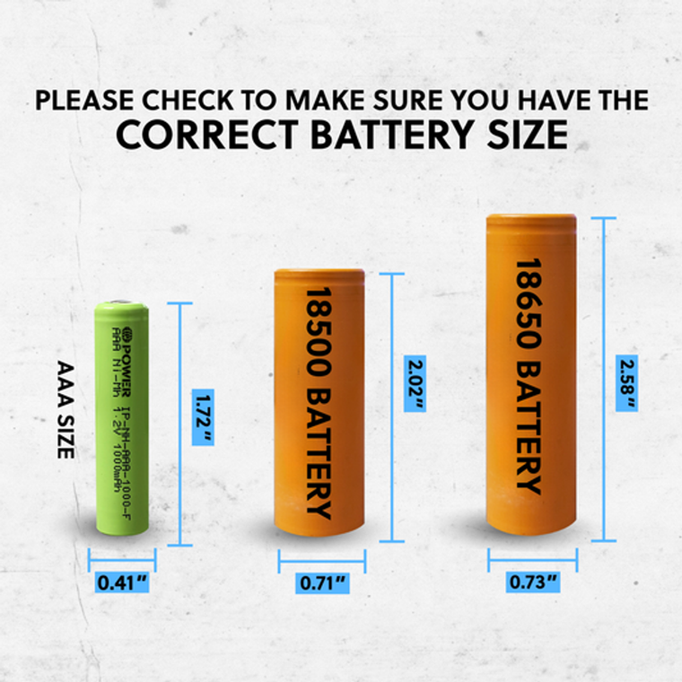 IP Power Ni-Mh AAA 1000mAh 1.2V Rechargeable Flat Top Battery