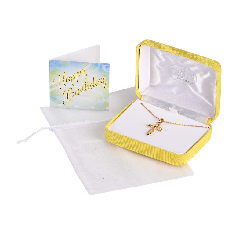 Necklace January Mobius Gold Garnet