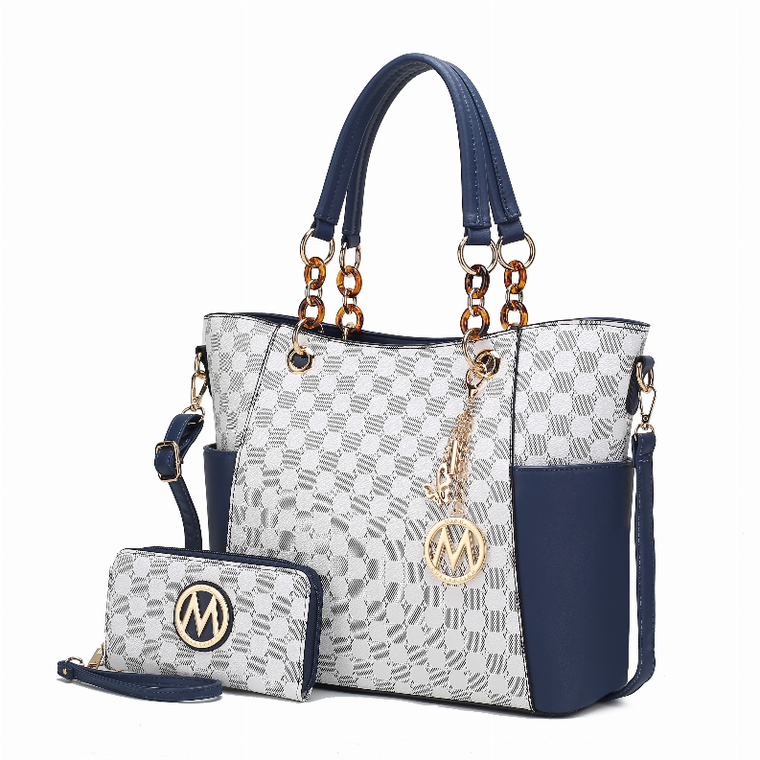 Merlina 2 Piece Women Tote Handbag with Wallet