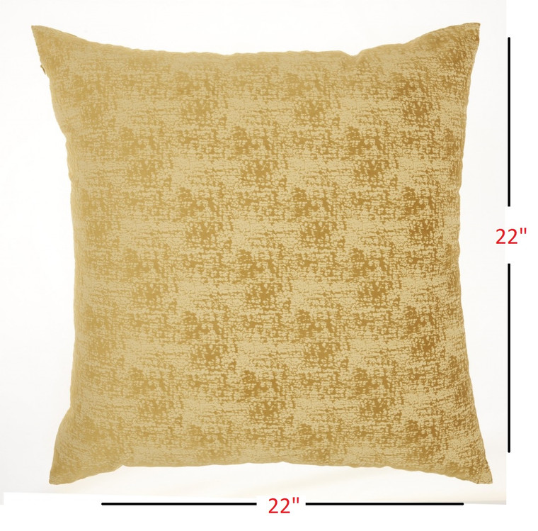 Golden Distressed Gradient Throw Pillow - 4512822829517