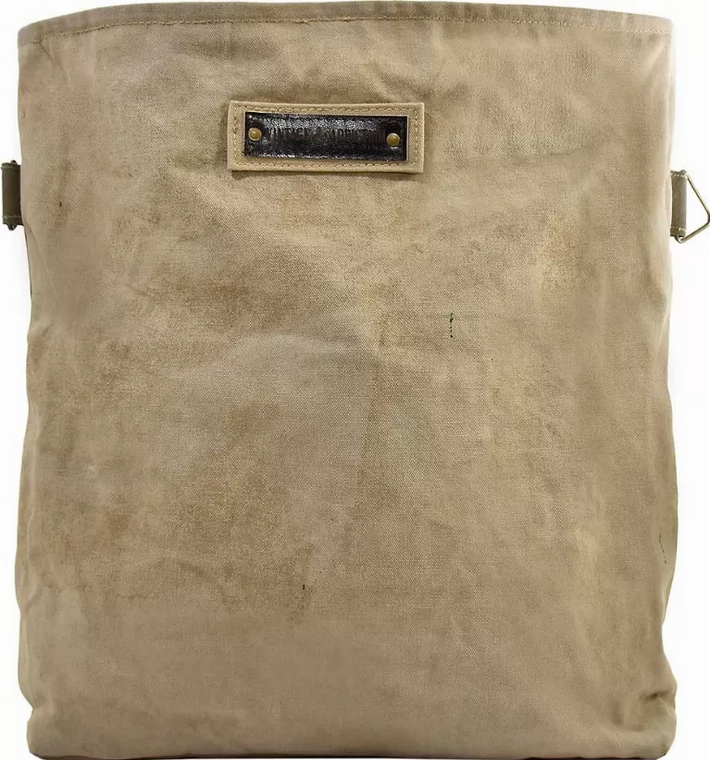 Peace Sign Recycled Military Tent Crossbody