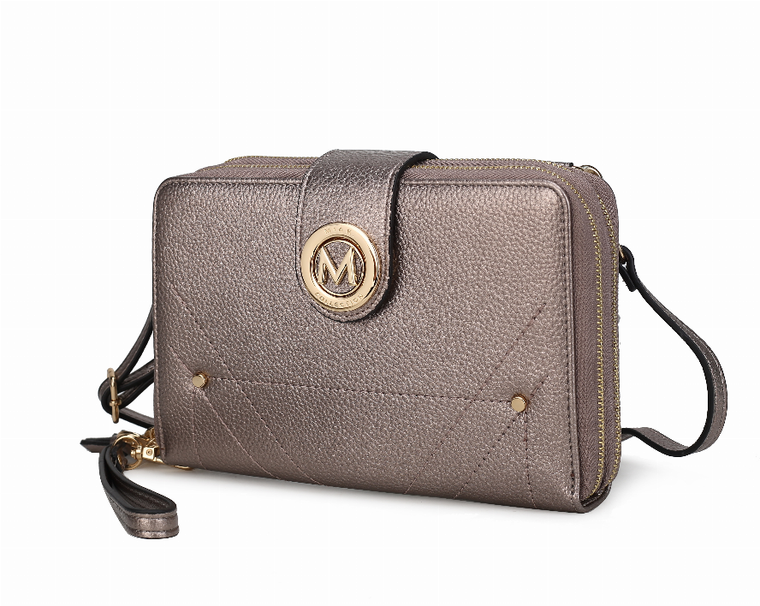 Sage Cell-phone - Wallet Crossbody Bag with Optional Wristlet