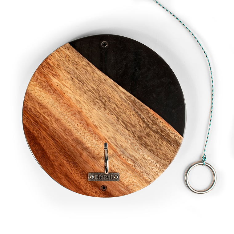 One of a Kind Epoxy Resin Live-Edge Wood Hook and Ring Toss Game