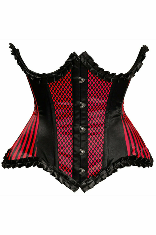 Top Drawer Burlesque Underwire Curvy Cut Waist Cincher Corset