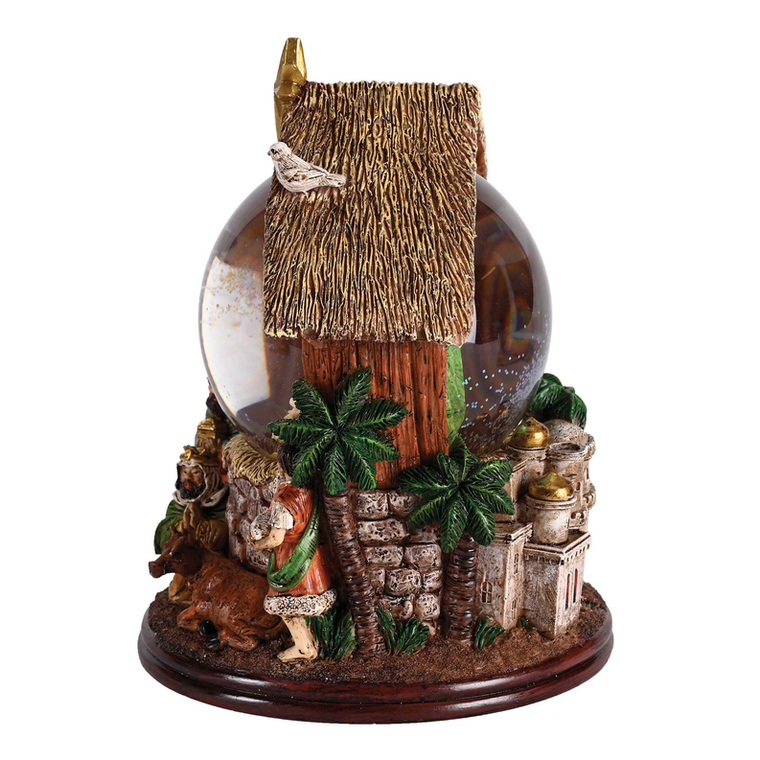 Waterglobe Nativity With Animals Kings