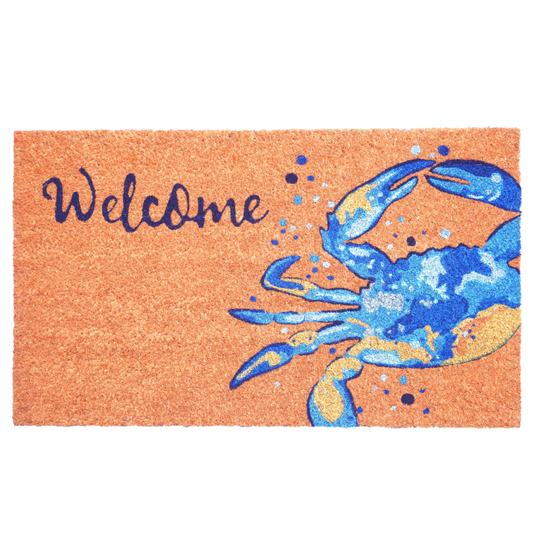 Calloway Mills Blue Crab Welcome Doormat