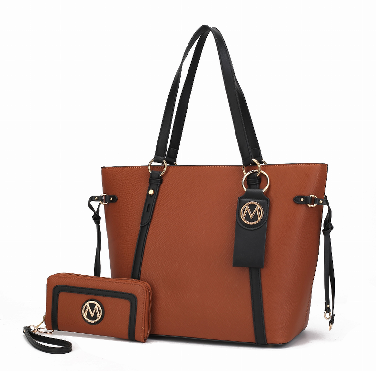 Kioea Tote with Wallet & Detachable Key-Ring Set