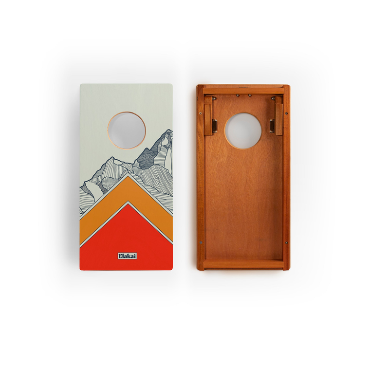 Mount Elakai Mahogany Pathfinder Cornhole Board Set