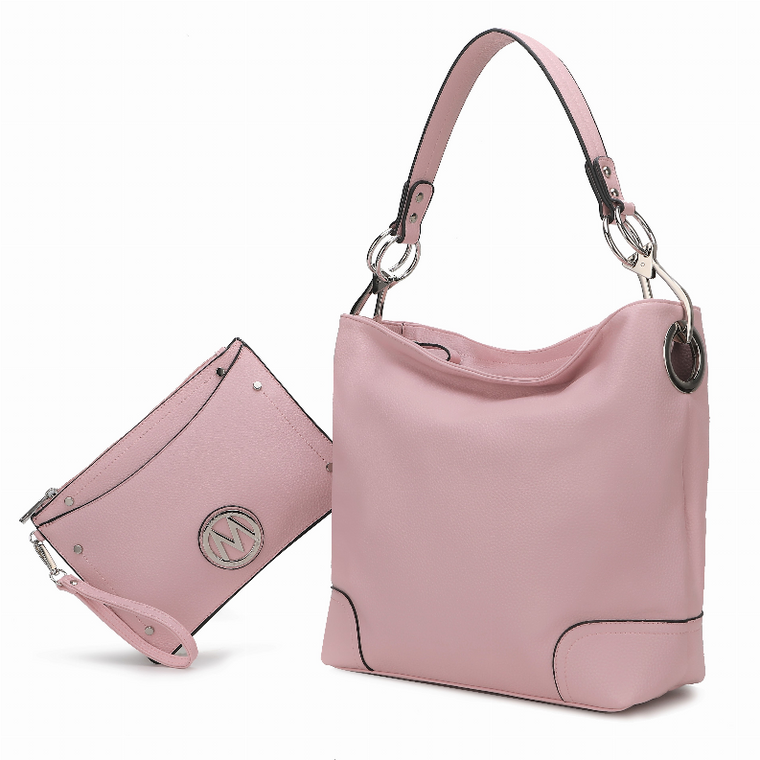 Viviana Vegan Leather Women's Hobo Bag with Wristlet
