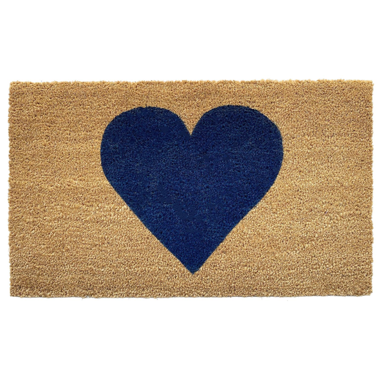 Calloway Mills Dark Blue Heart Doormat
