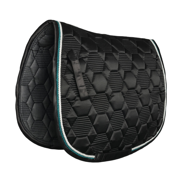 Lettia Honeycomb Collection Saddle Pad - TEAL