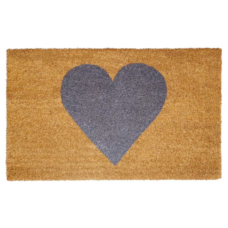 Calloway Mills Gray Heart Doormat