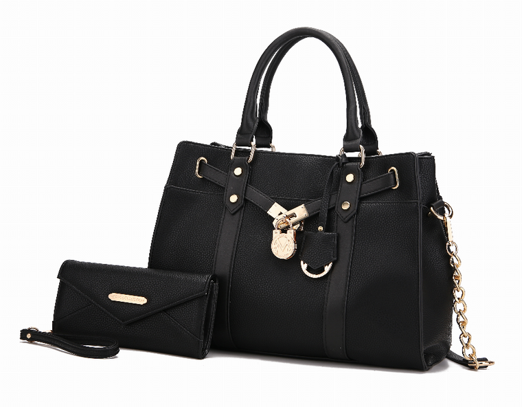 Christine Vegan Leather Women's Satchel Bag with wallet