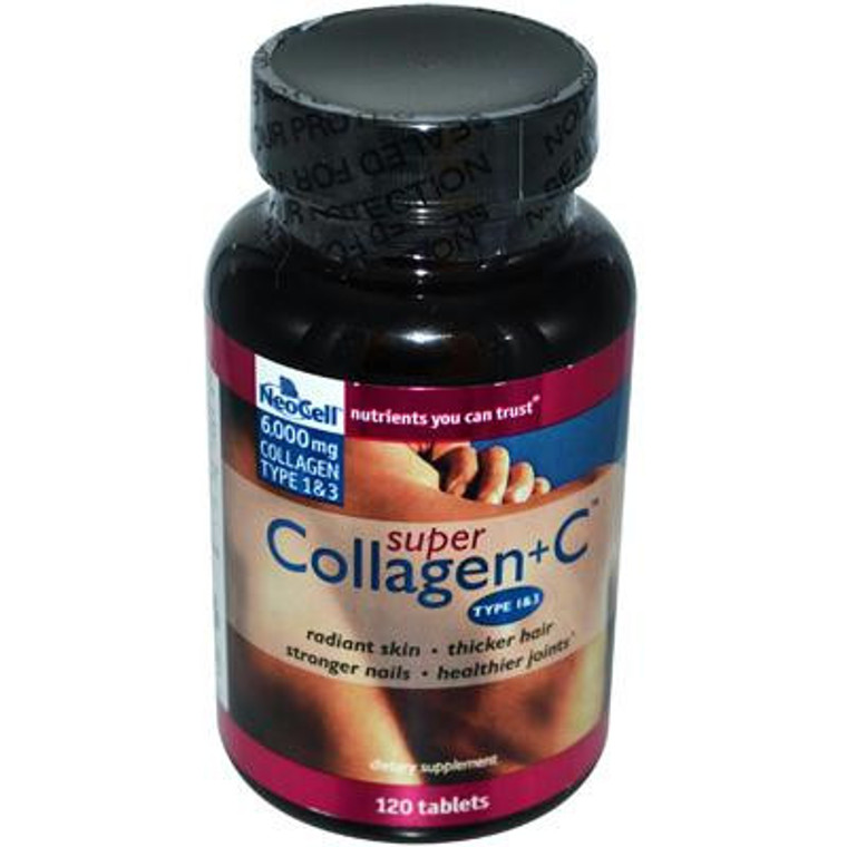 Neocell Laboratories Super Collagen +C (1x120 Tab) - 016185128958 - 016185128958