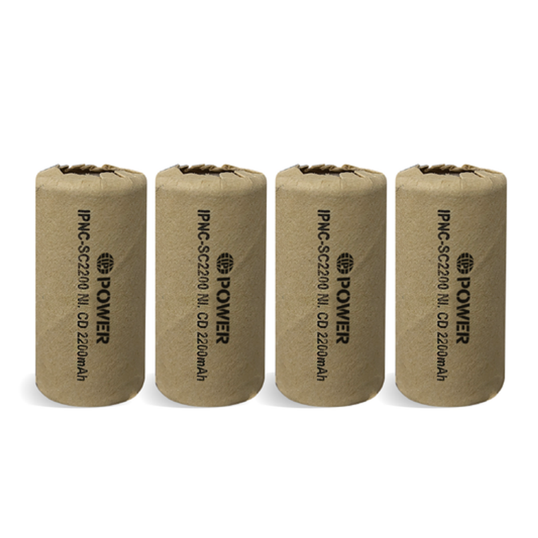IP Power Sub C Ni-Cd 2200mAh 1.2V Flat Top Battery
