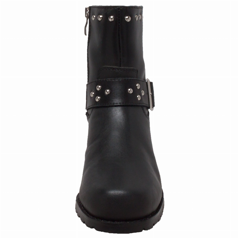 Women's 6" Heeled Buckle Biker Boot