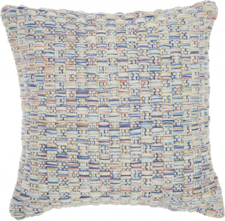 Multicolor Woven Fabric Throw Pillow - 4512822830247