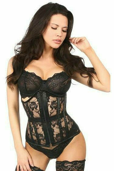 Lavish Sheer Lace Under Bust Corset