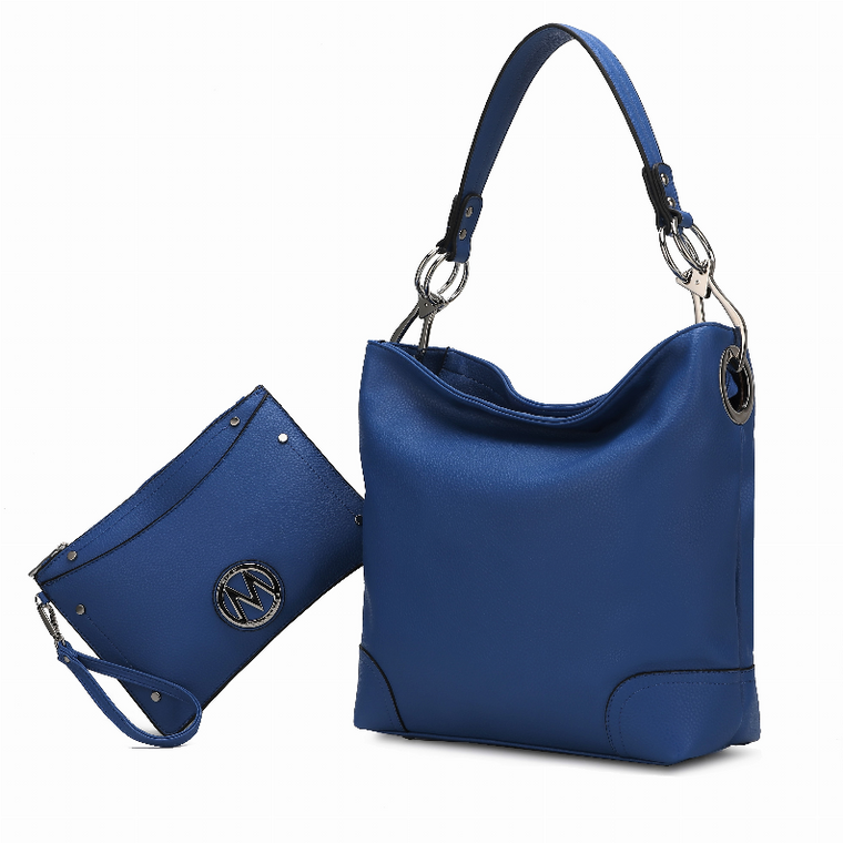 Viviana Vegan Leather Women's Hobo Bag with Wristlet